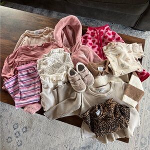 Girl’s Clothing + Shoes Pink / Neutral Bundle Lot 🎀